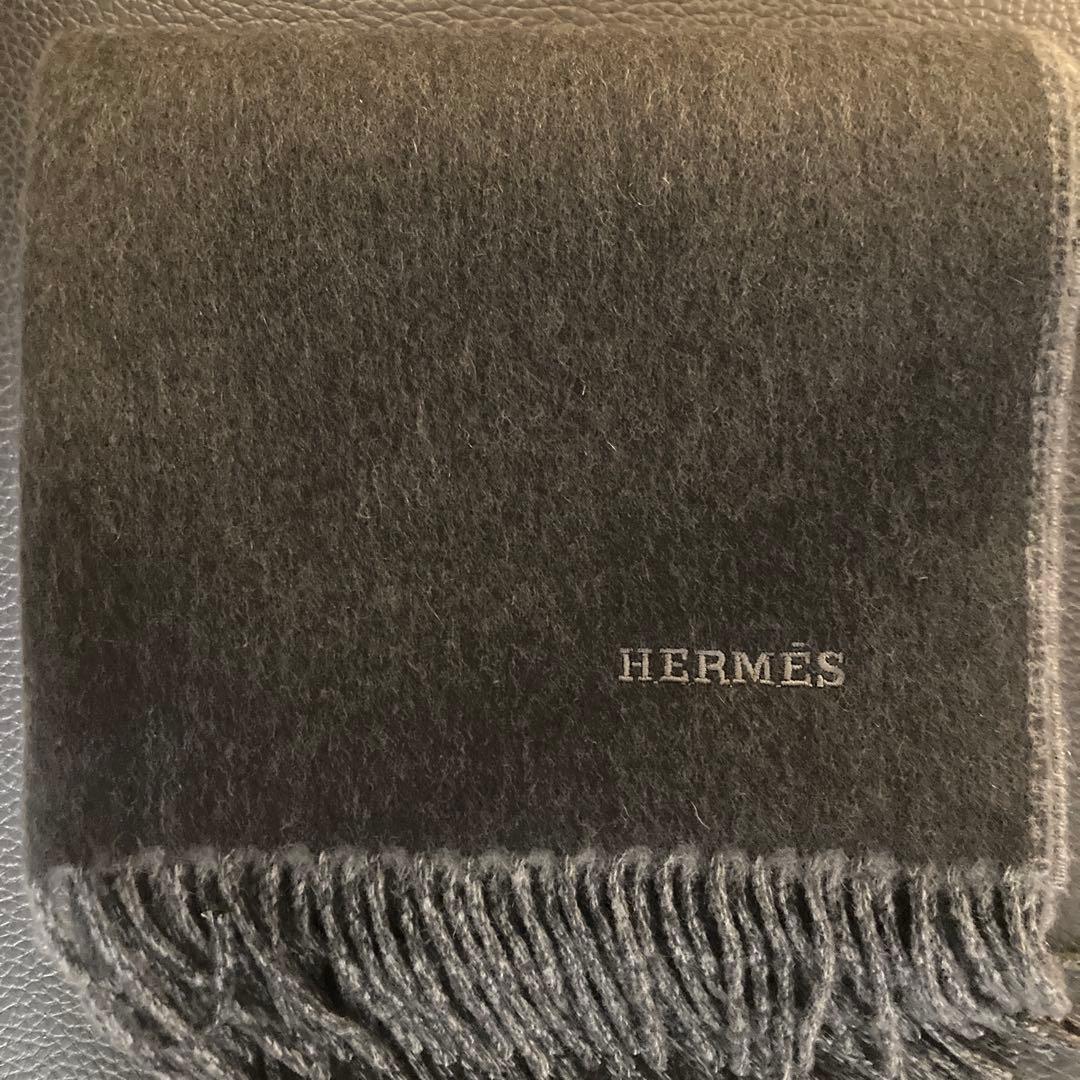 エルメス　カシミヤマフラー　マフラー　レクトヴェルソ