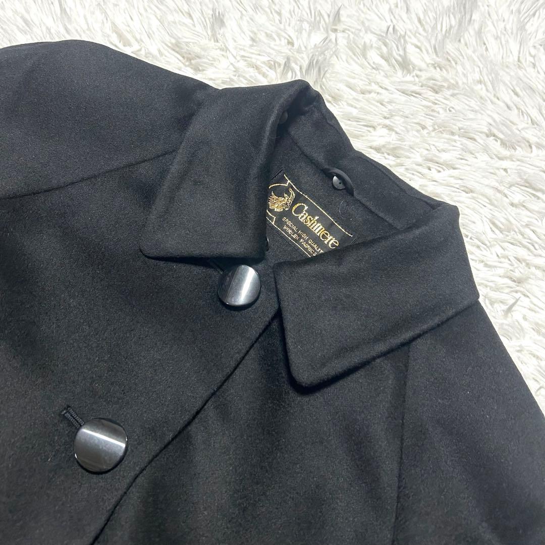 【タグ付き】I’hiver カシミヤ100％ Aラインコート ブルーフォックス