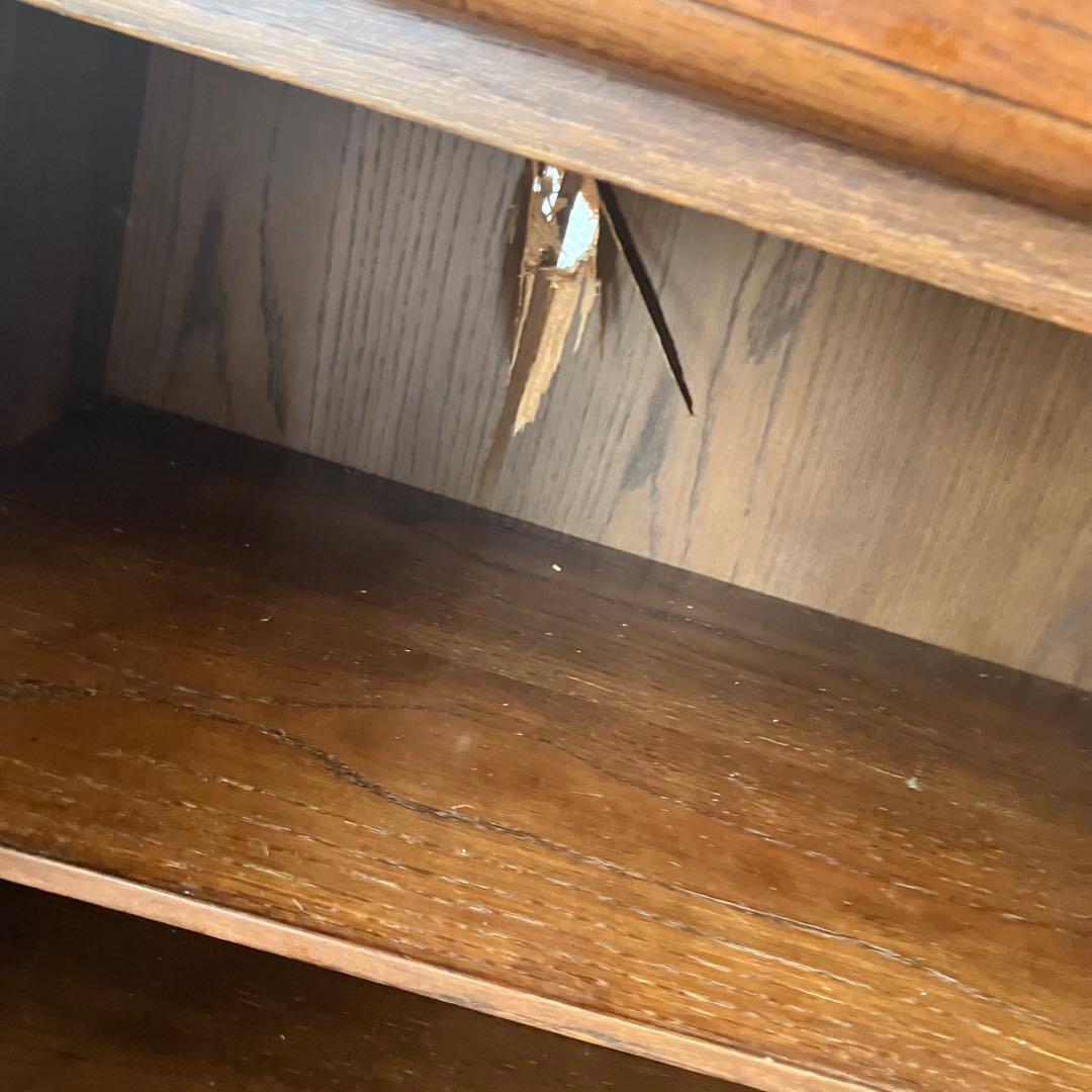 昭和レトロ 木製コンソールテーブル コールキャビネット 電話台 花台チェスト