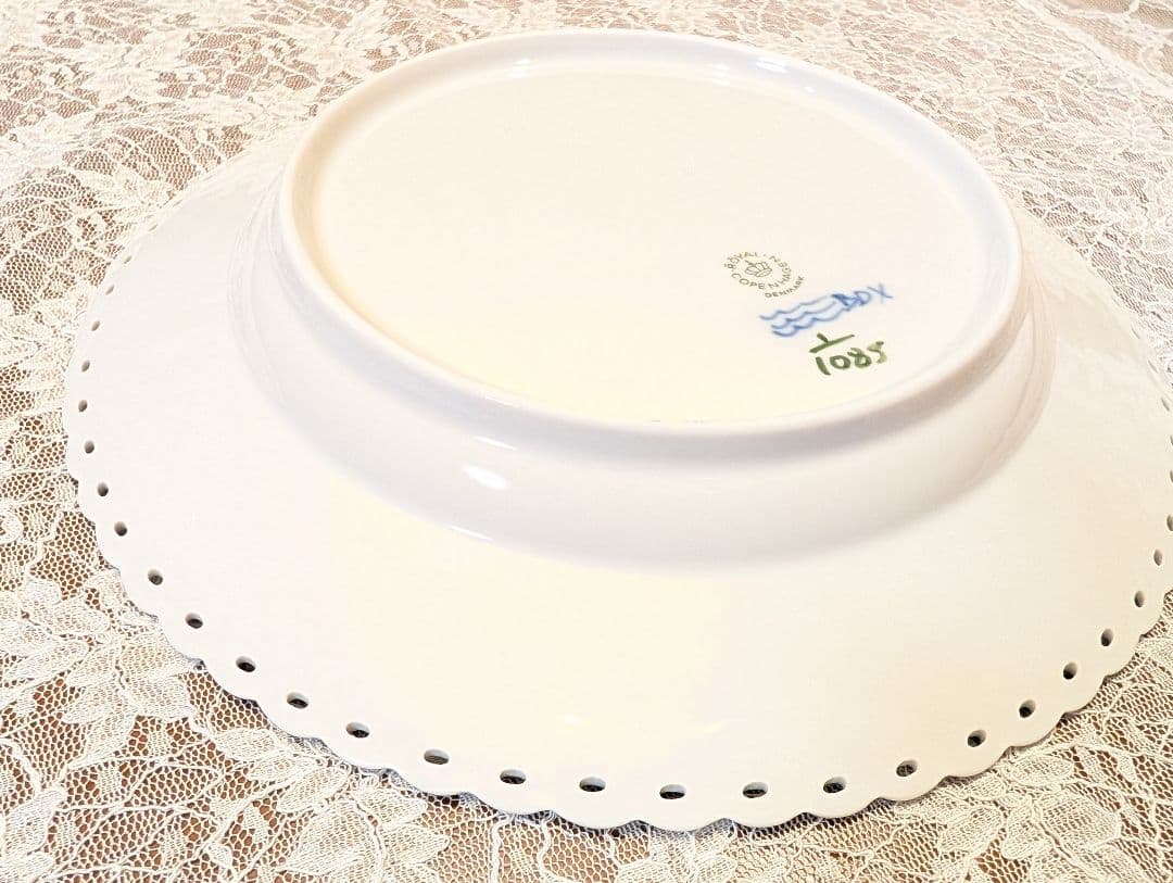 ロイヤルコペンハーゲン　ブルーフルーテッドフルレース　プレート　1枚