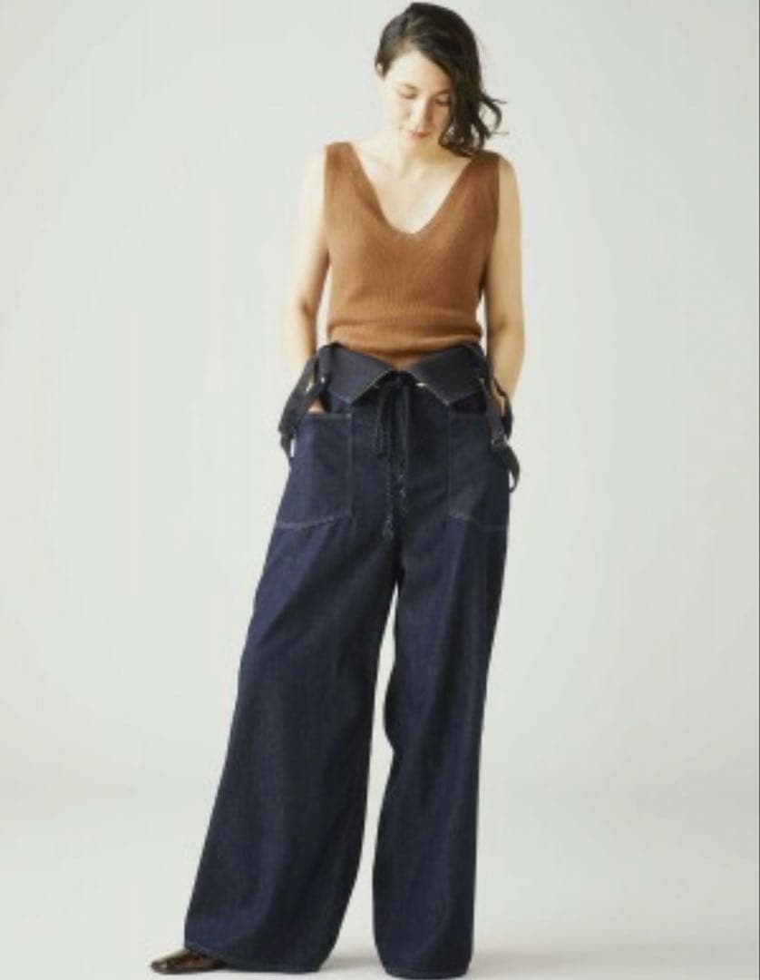 ジョンブル マリンパンツ　サスペンダーパンツ　オシャレ　大人サロペット