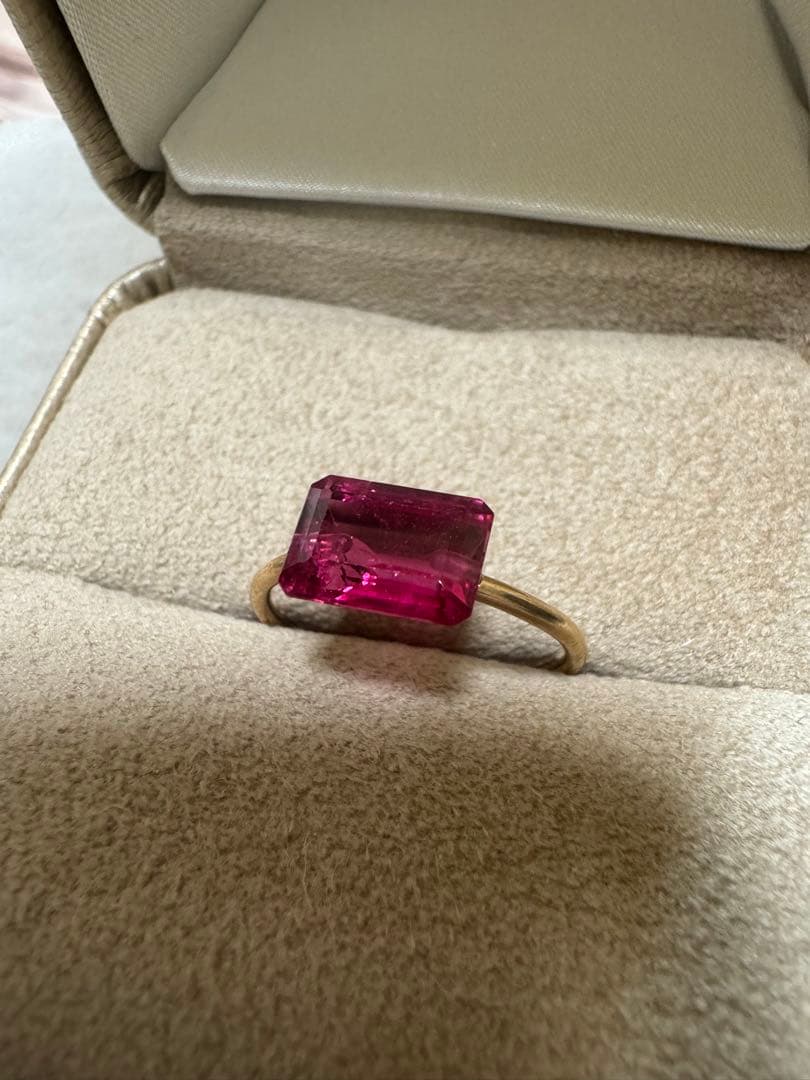 ルベライト キャンディリング 14kgf