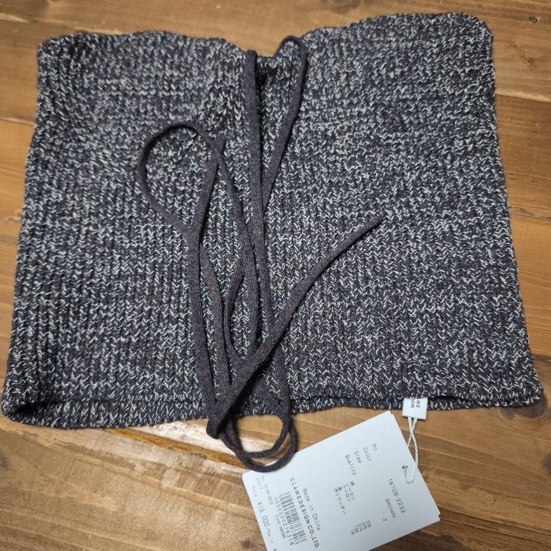 トップス CLANE HEATHER COTTON KNIT TUBETOP