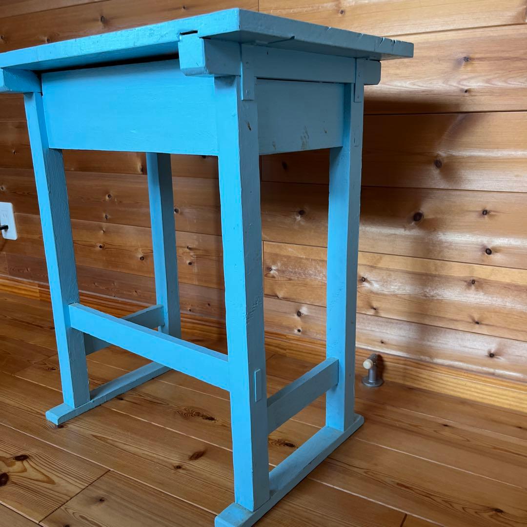 学校　机　木製　昭和レトロ