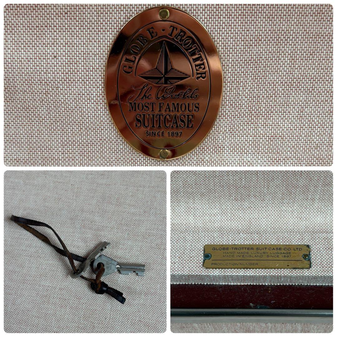 GLOBE-TROTTER サファリ　33インチ　キャリーケース　トロリー　白