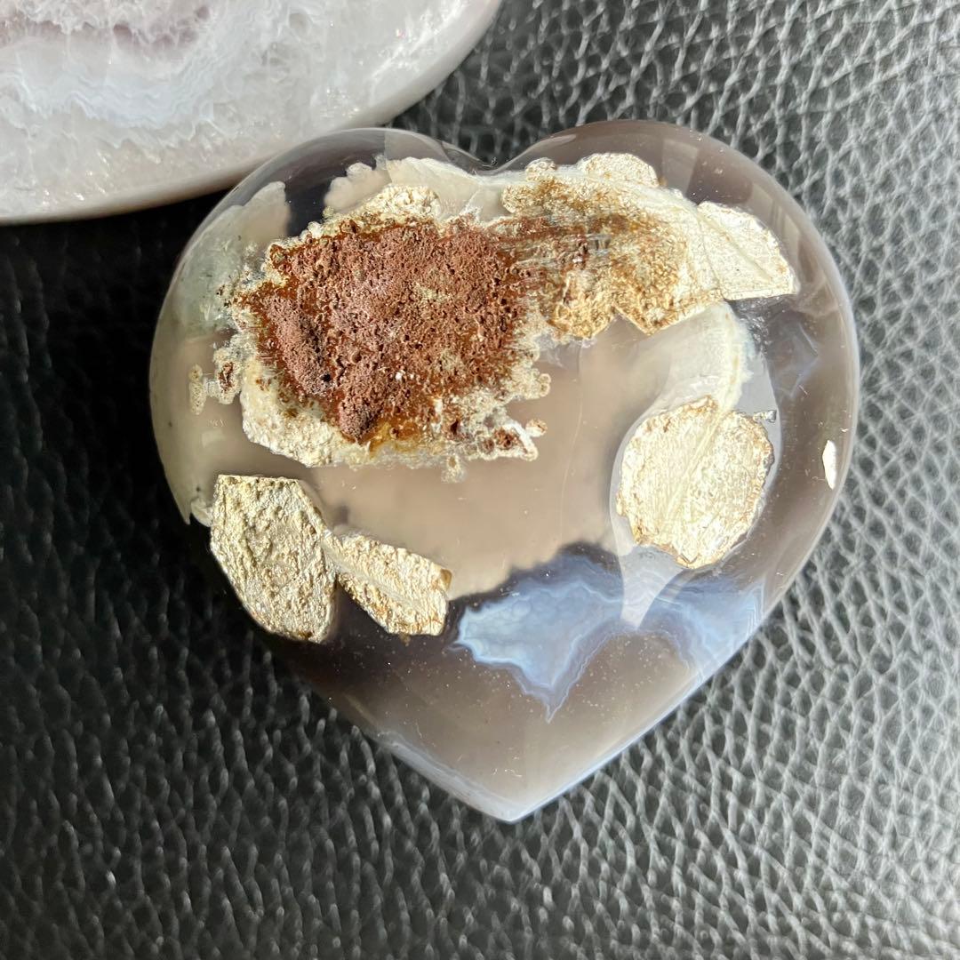 Summer Sale【A】ハイクオリティ✴︎アメジストアゲートハートシェイプ