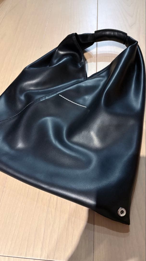 ブラック 合成皮革 トートバッグ掲載2/28迄