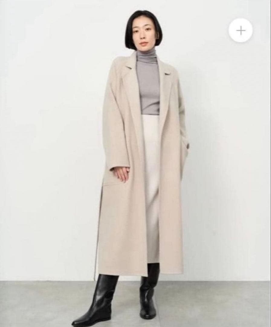 soeju ウールリバーローブコート