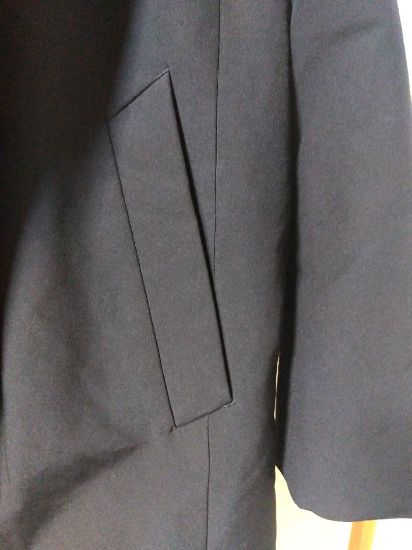 ユニクロ ハイブリッドダウンコート メンズ L ネイビー 通勤 新品