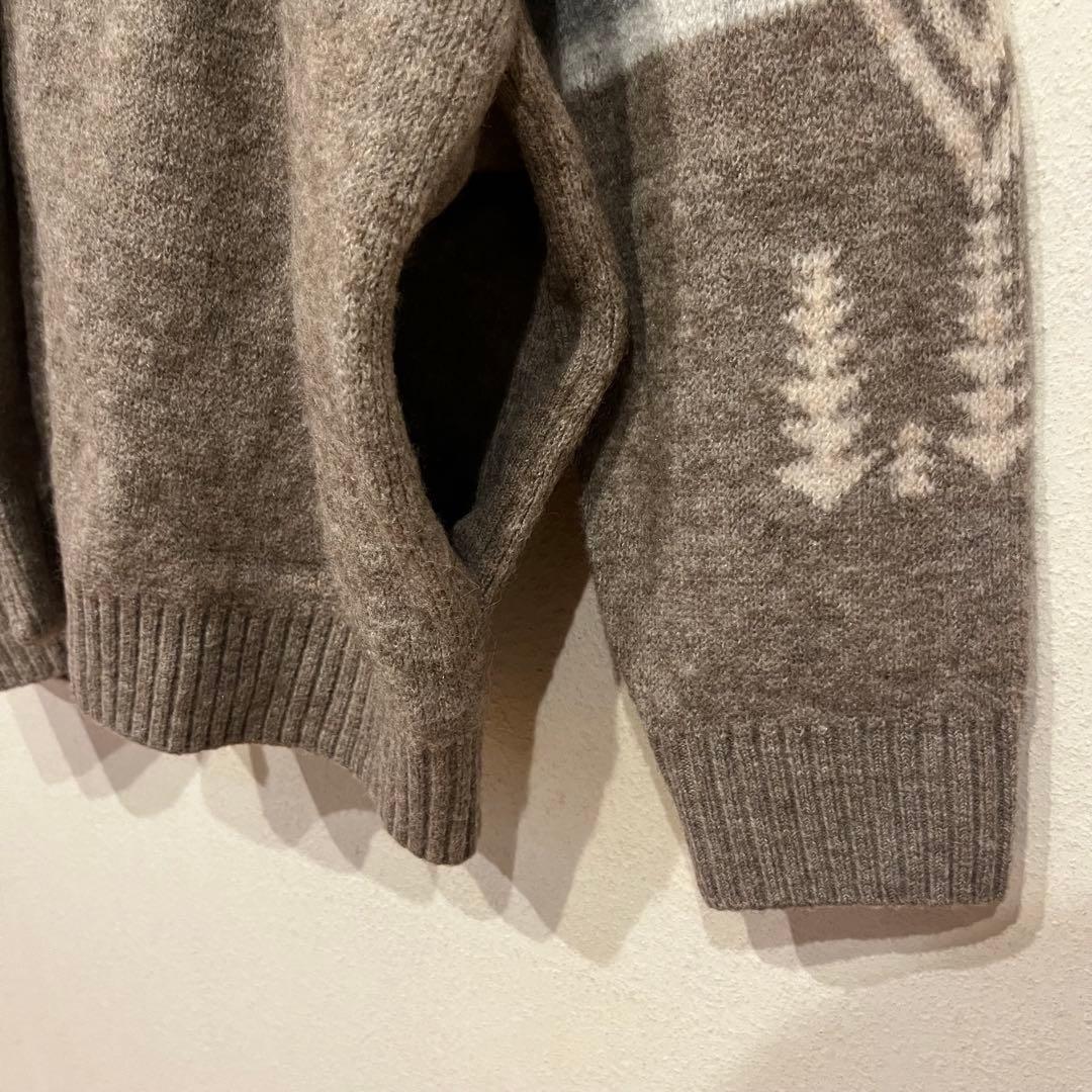 【美品】PENDLETON ネイティブ柄 ウール アルパカ カーディガン