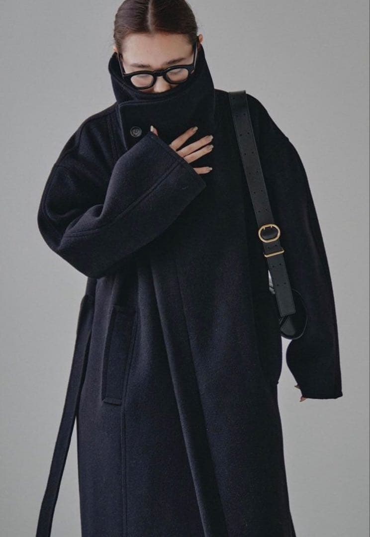 TODAYFUL スタンドカラーウールコート38