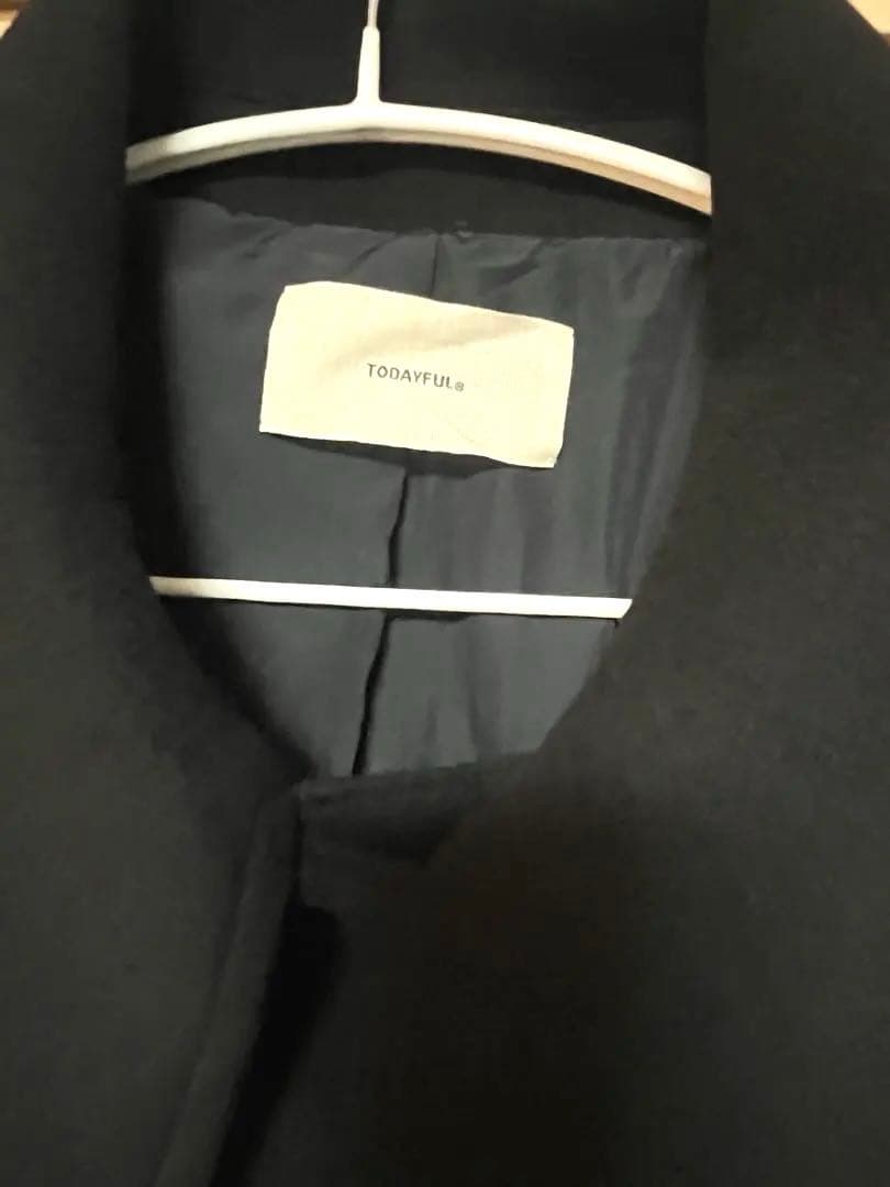 TODAYFUL スタンドカラーウールコート38