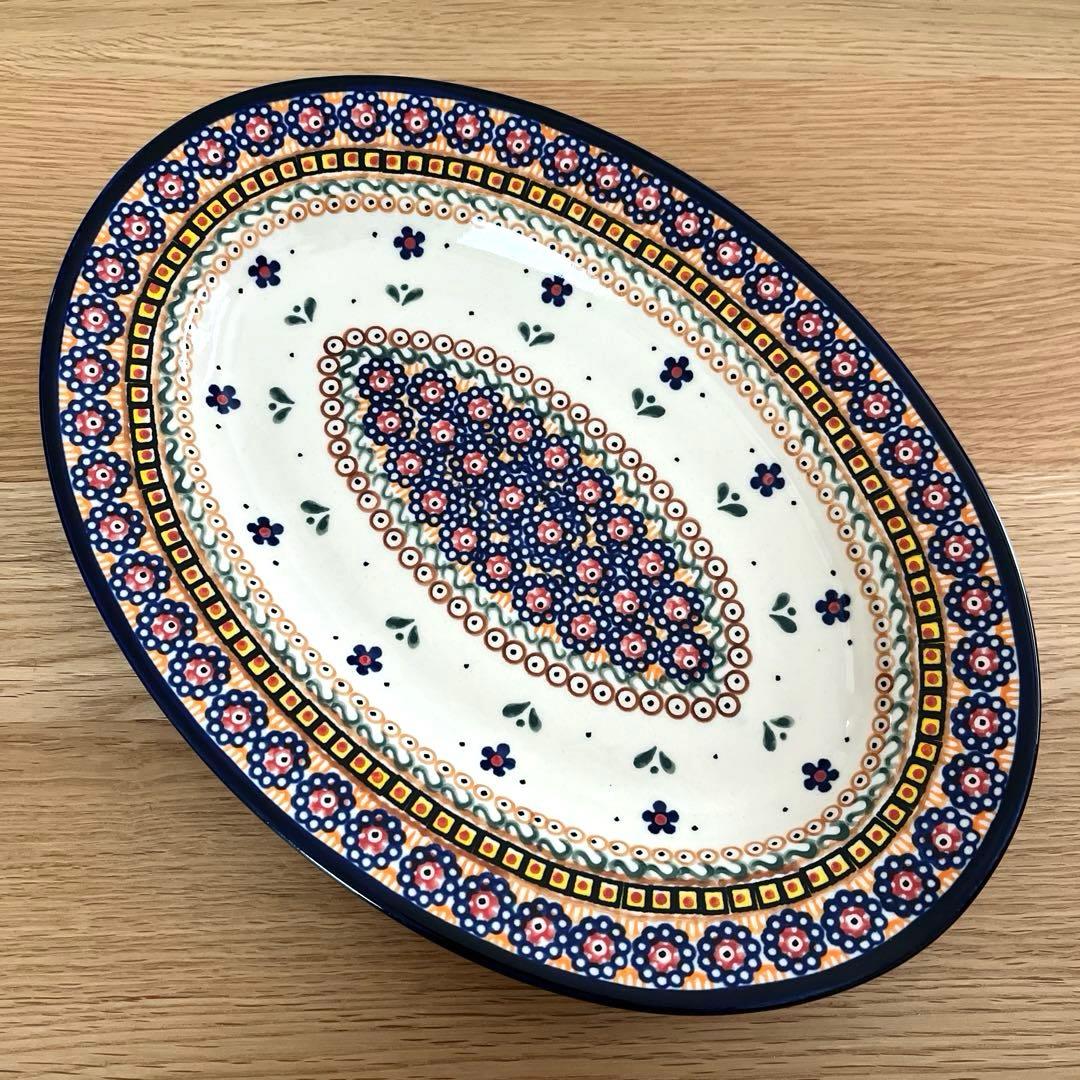 ポーランド食器　ミレナ社　オーバルプレート(大)