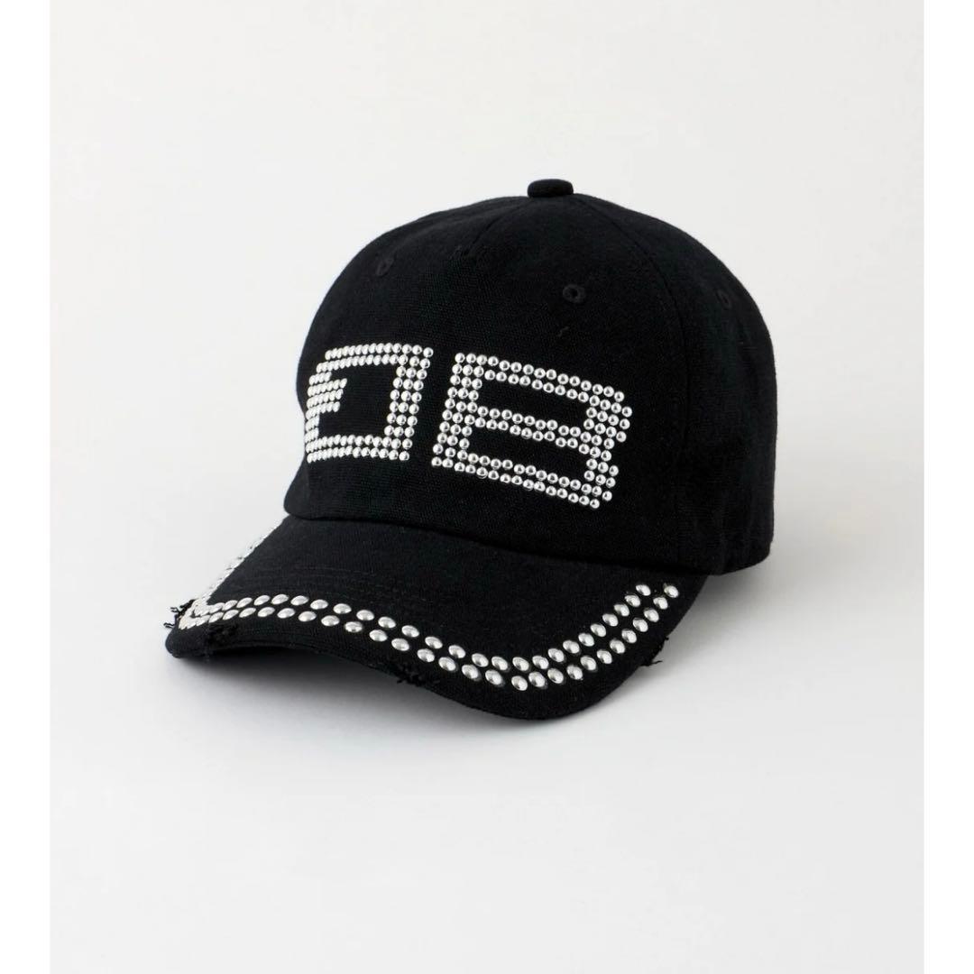 帽子 BD STUDS DAMAGE CAP BLACK