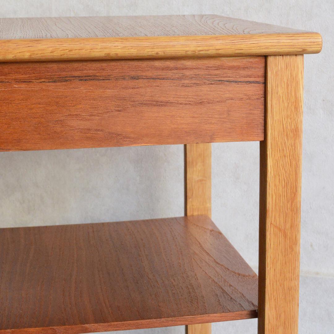 デンマーク 北欧ヴィンテージ チーク サイドテーブル 北欧家具 ナイトテーブル