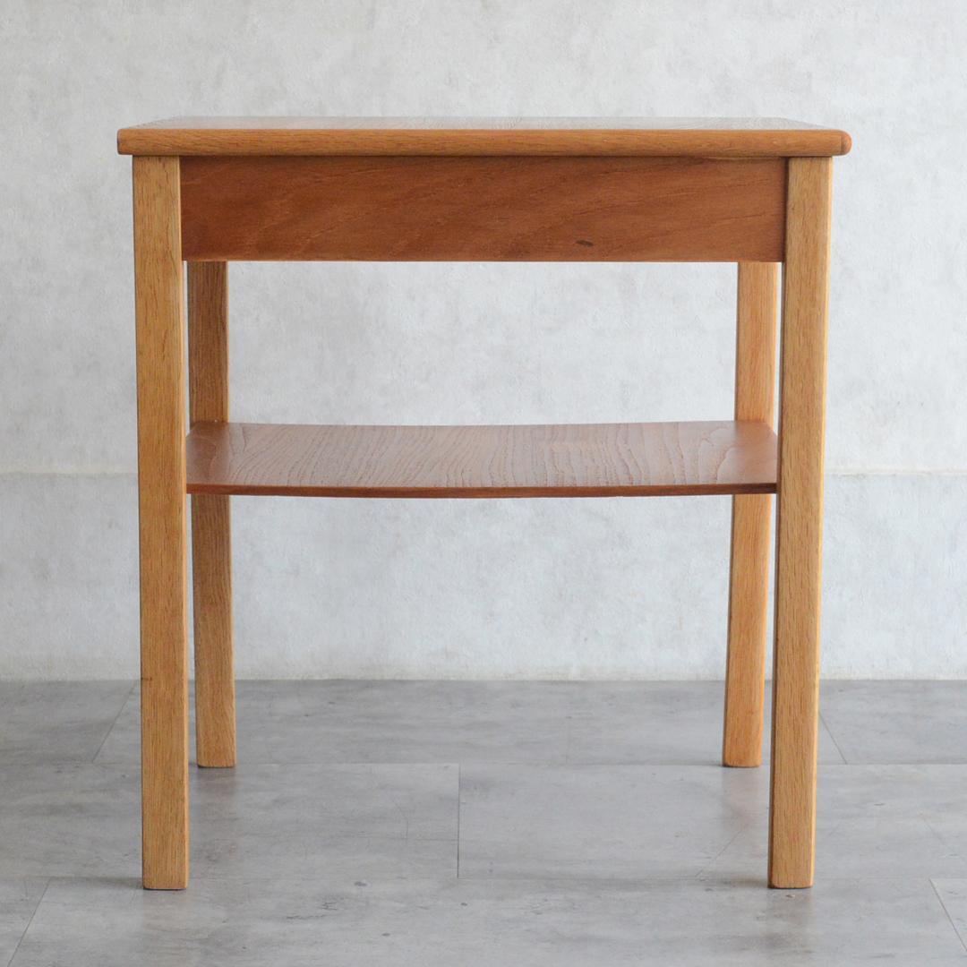 デンマーク 北欧ヴィンテージ チーク サイドテーブル 北欧家具 ナイトテーブル