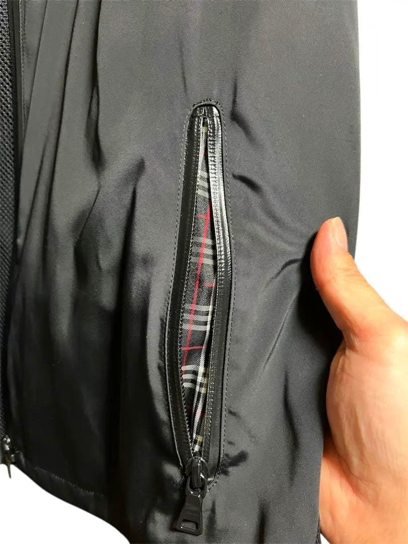 美品 BURBERRY BLACK LABEL フードジャケット M ブラック