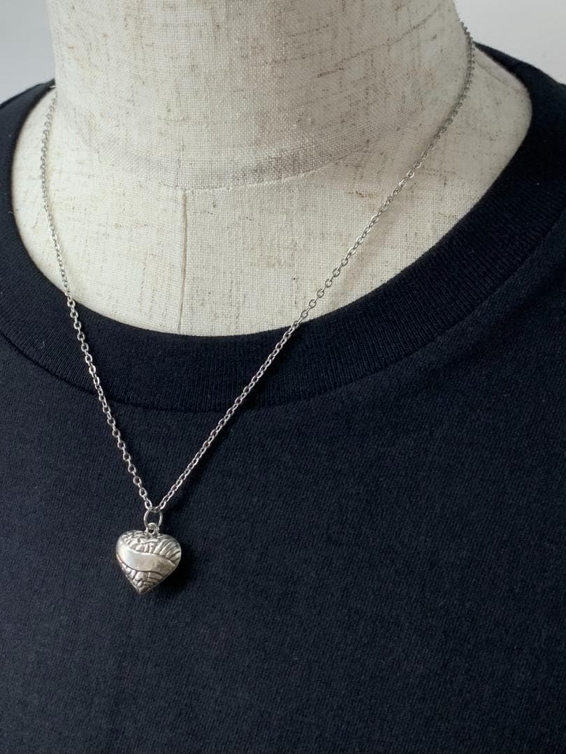 スウィートハートジュエリー 両面デザイン シルバーヴィンテージネックレスNAVY