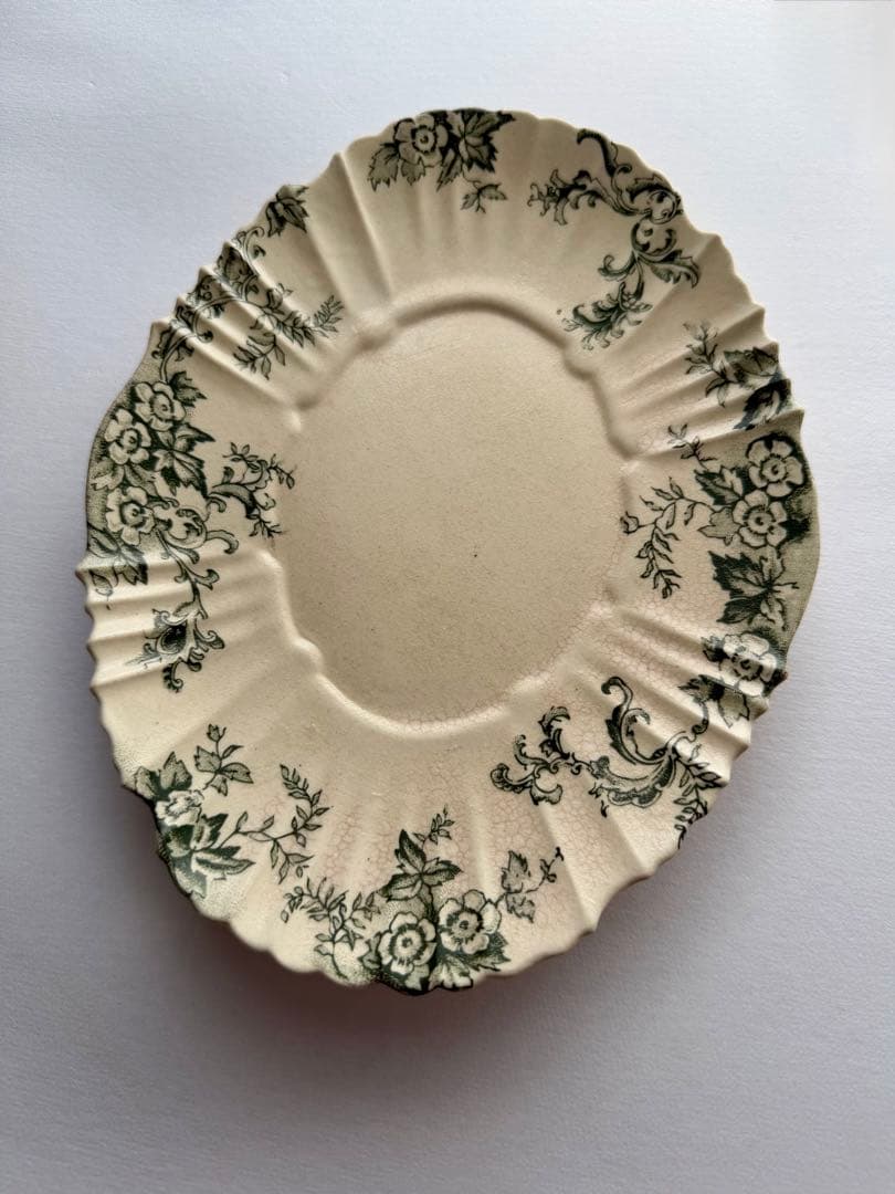 【新品・未使用】長峰菜穂子 絵皿 花柄 ケーキプレート