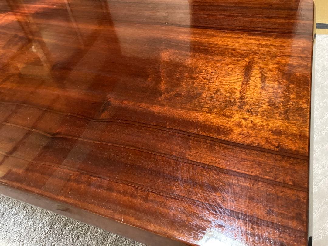 天然木の高級座卓（一枚板、匠職人の希少品）