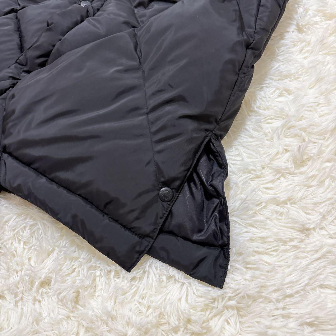 ATHLETA ブラック キルティング ベンチコート 160 サッカー アスレタ