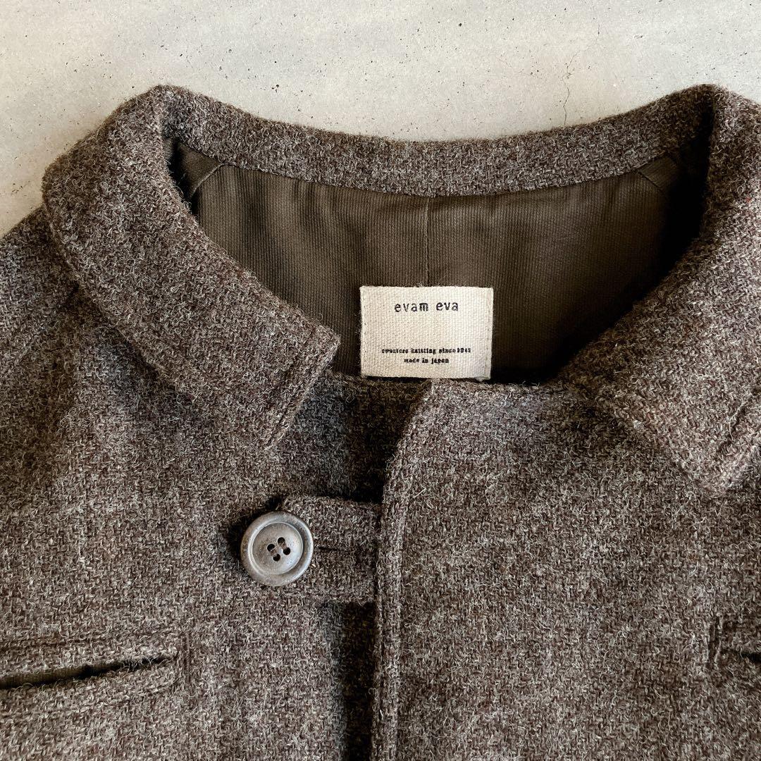 美品✦ฺevam eva/エヴァム　エヴァ　ウールコート　ブラウン