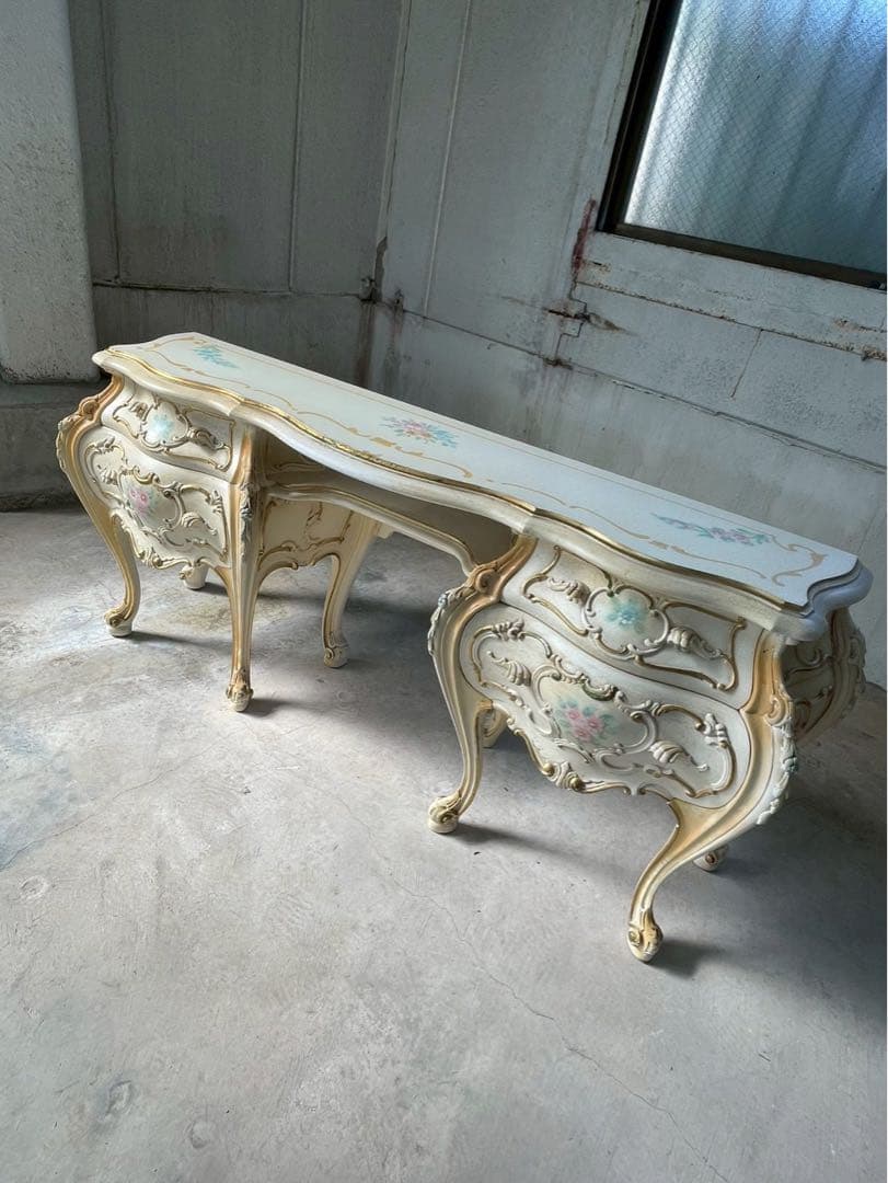 高級家具　イタリア製　SILIK社　コンソール　ロココ調　定価72万