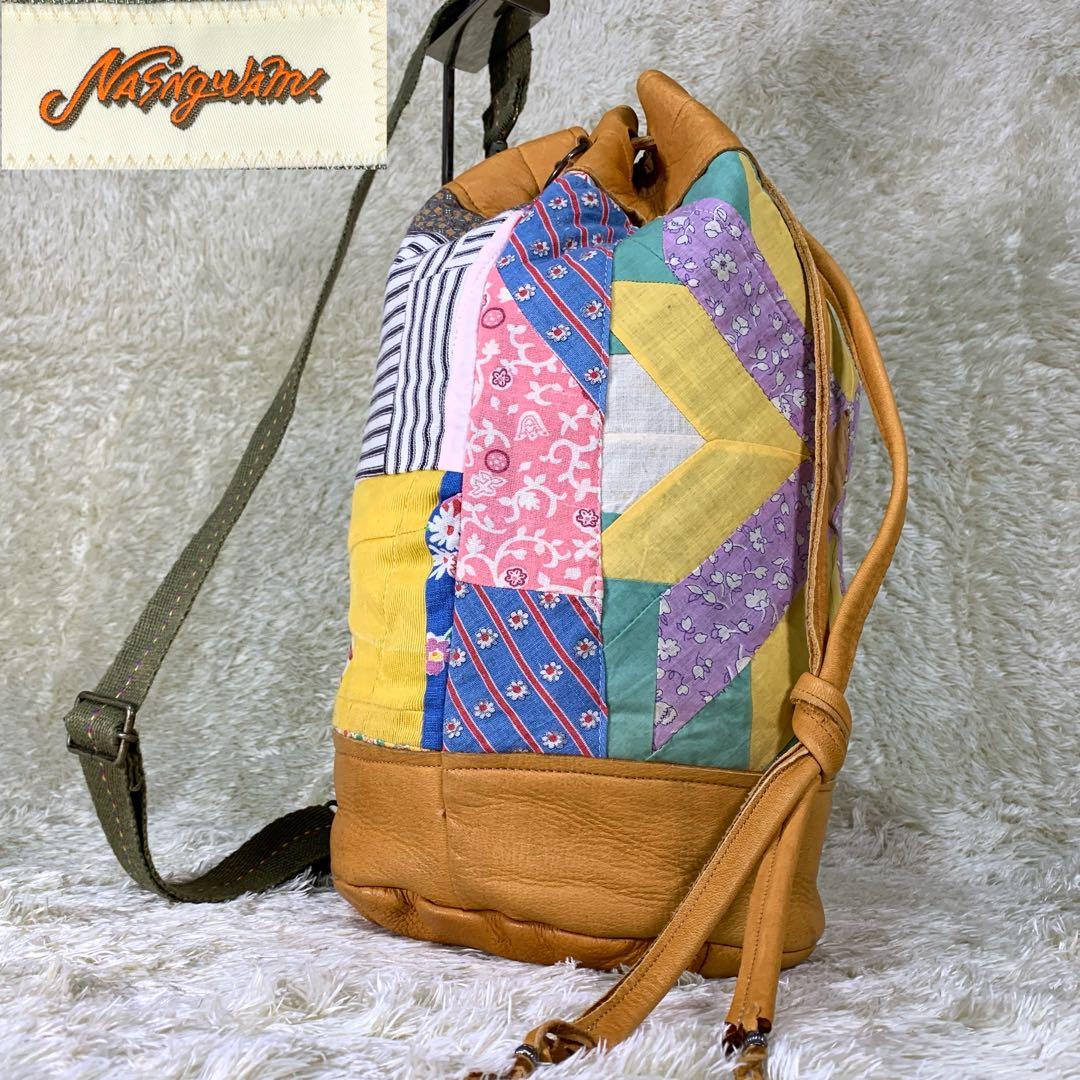 ナスングワム アーリーモーニング コラボ ワンハンド ボンサック パッチワーク