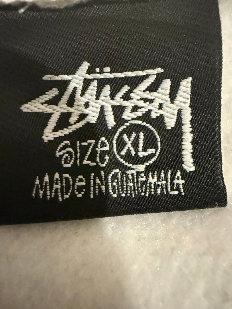 Stussy グレー フリースパーカー