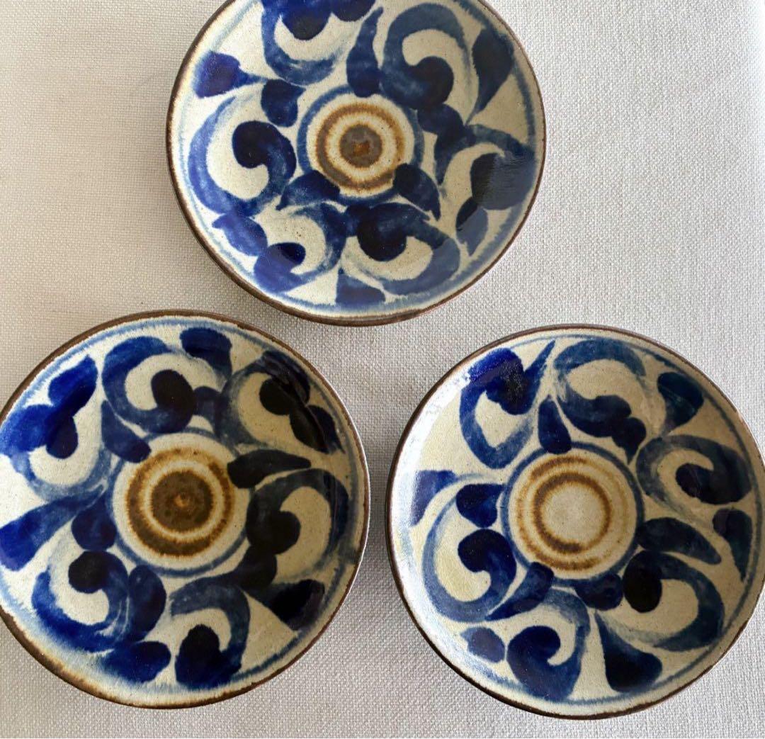 北窯やちむん　5寸皿3枚