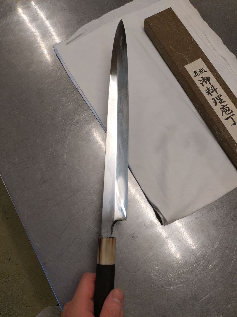 Y*i様 黒柄 本焼 富士波 柳刃包丁 33cm