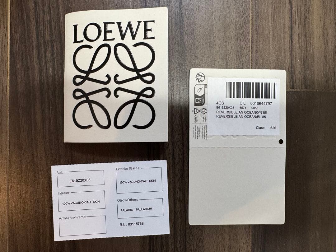 LOEWE リバーシブル ベルト ブラック
