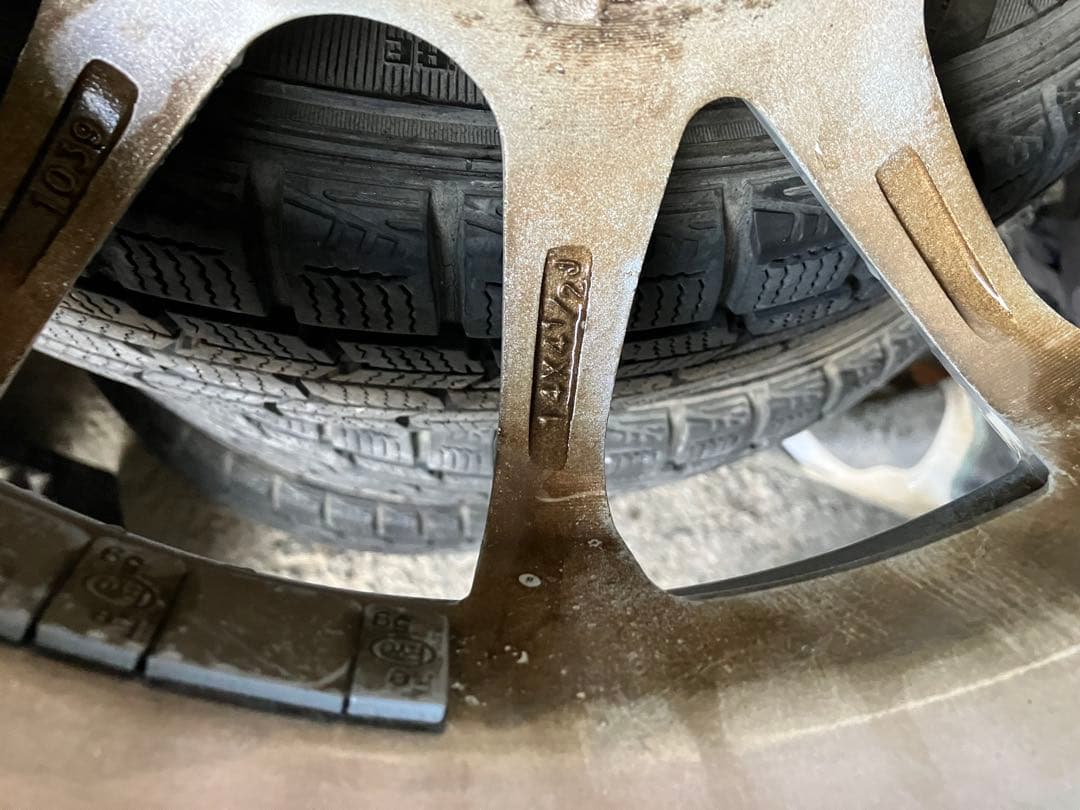 155/65R14 VRX3 2022 4本 スタッドレス 中古　中古ホイール付