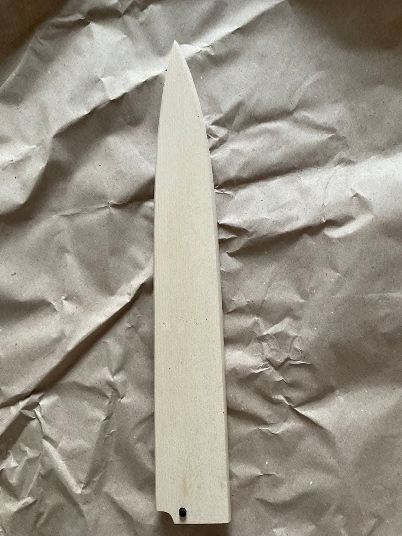 堺一文字光秀　煌 V金10号 鏡面　漆塗り錫ちらし柄 柳刃包丁240mm　サヤ付