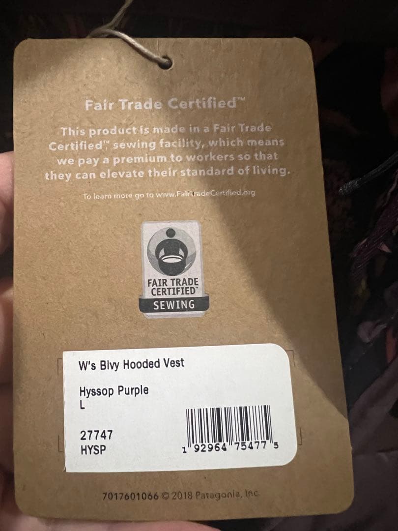 Patagoniaのダウンベスト タグ付き未使用品