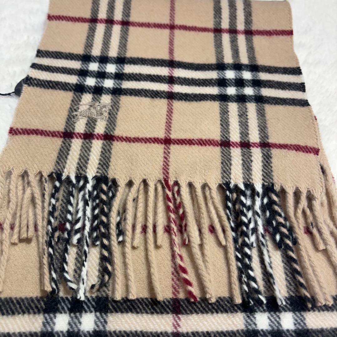 新品未使用　バーバリーロンドン　カシミヤ混　マフラー　ノバチェック　レディース