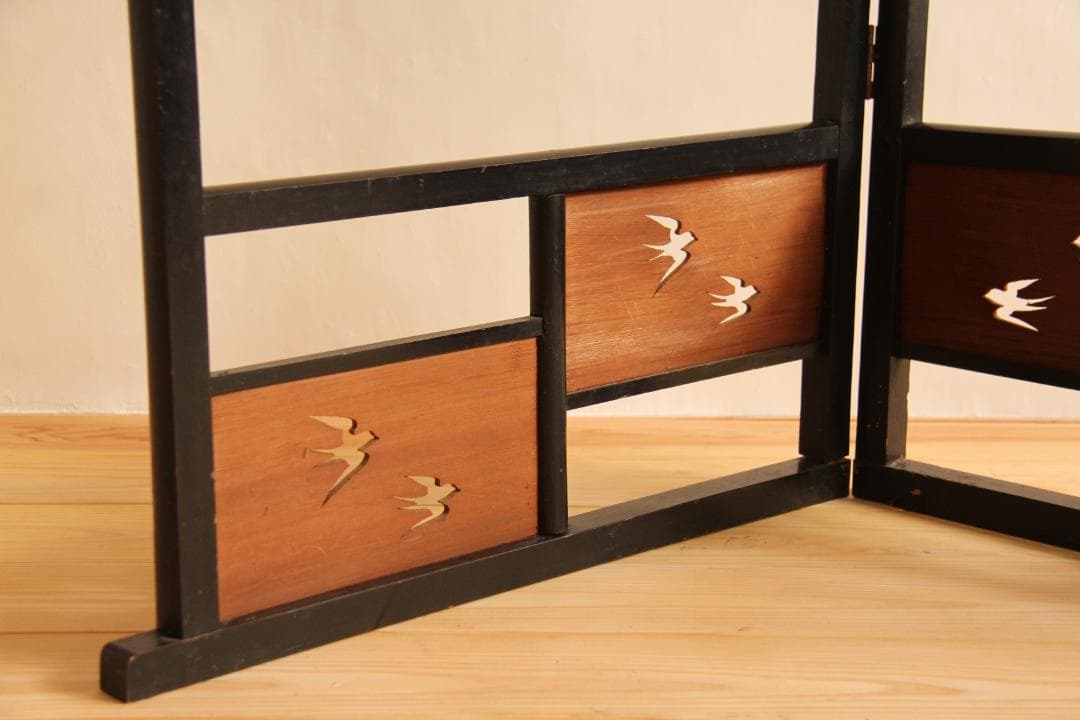 パーテーション　木製　衝立　衣桁　古道具　アンティーク　レトロ