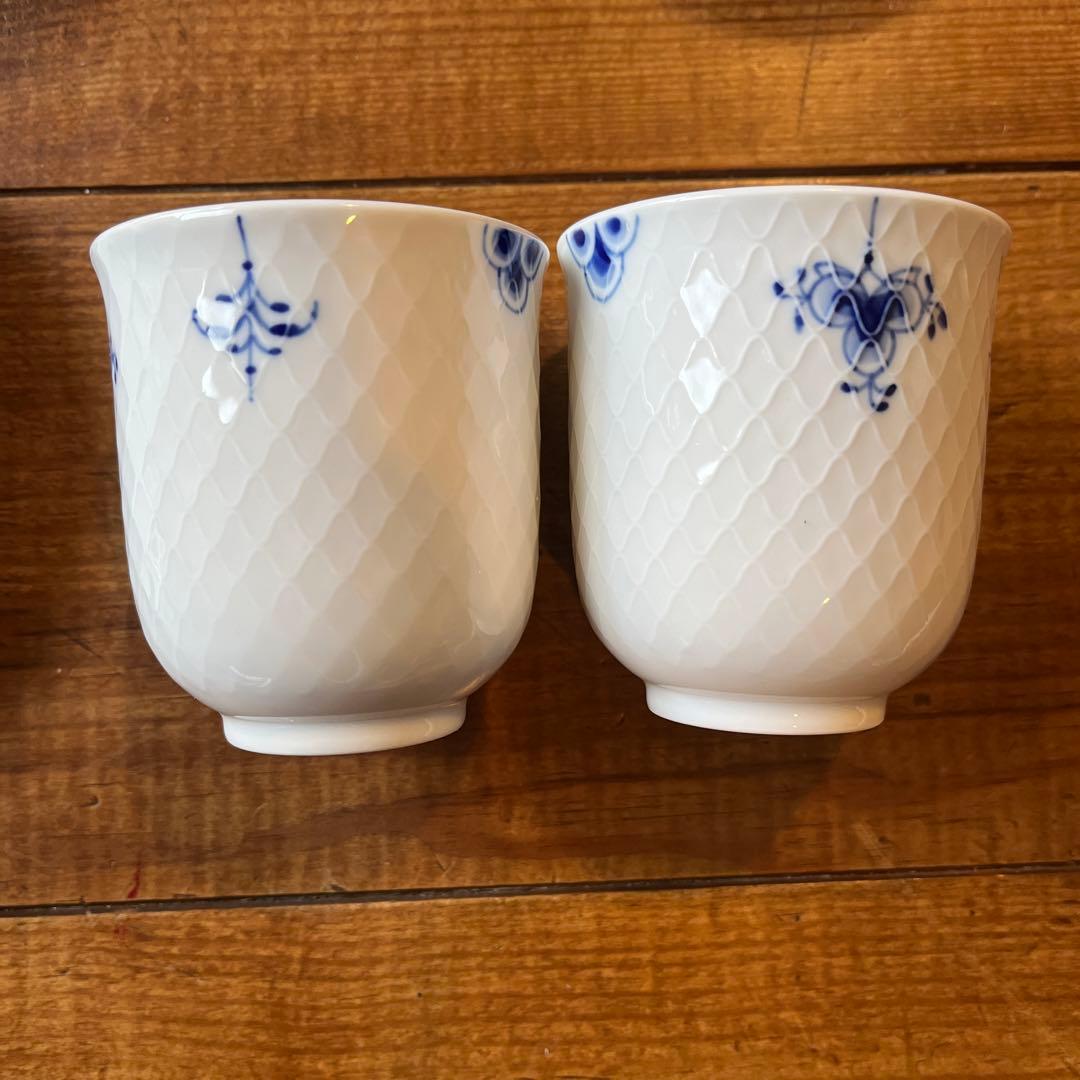 ロイヤルコペンハーゲン★ブルーパルメッテ★ホワイトパルメッテ★5点セット★湯呑み