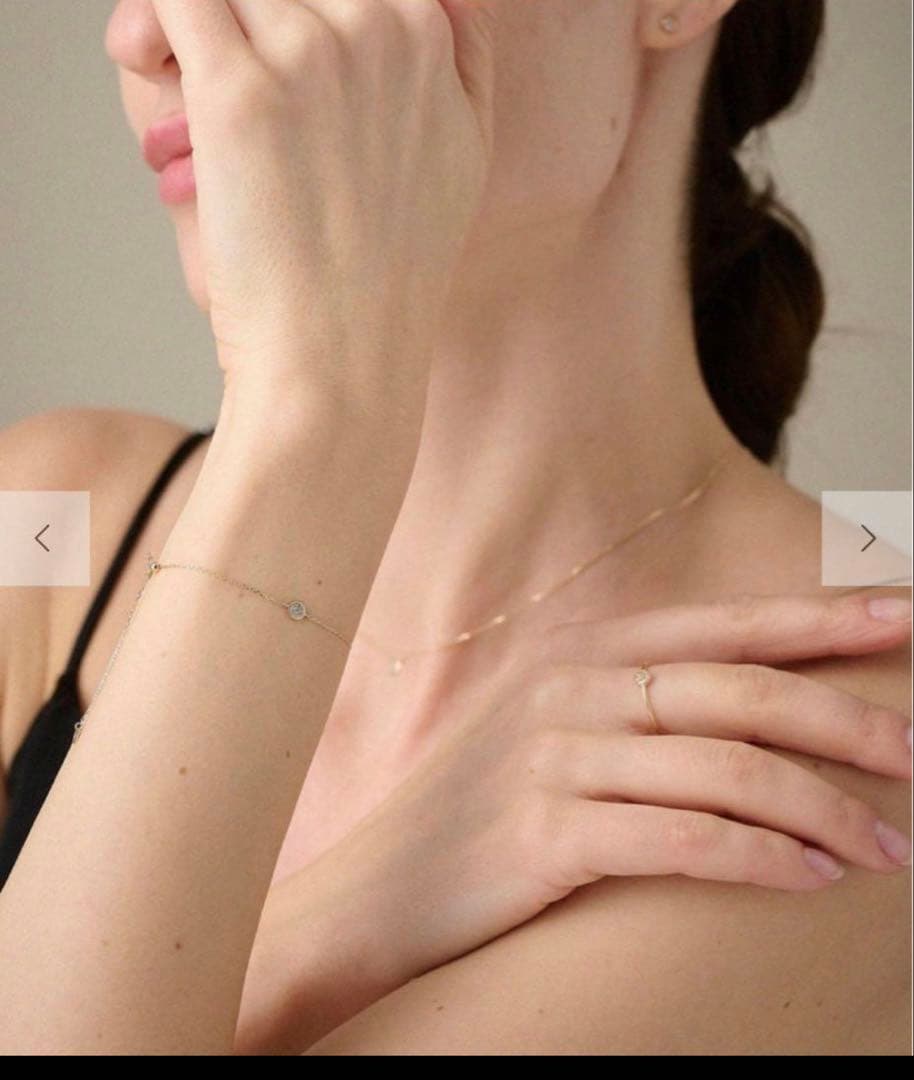 ete ブレスレット　K10YG ブリリアント　ブラウンダイヤ　750486