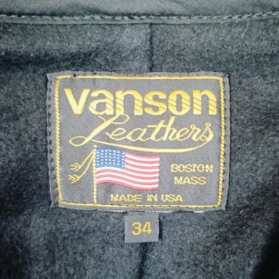 VANSON Bオクタゴン シングルライダース 34 ライナー 19599P16