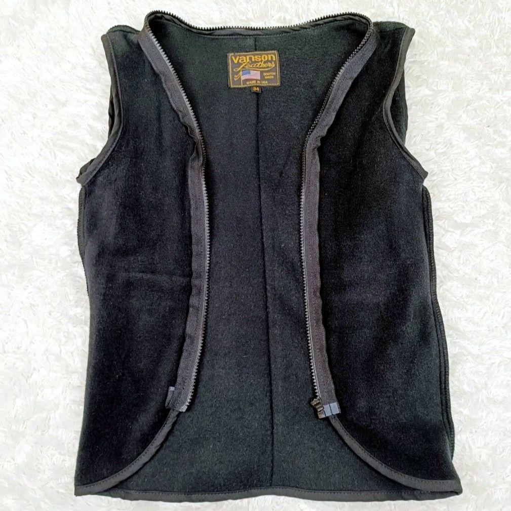 VANSON Bオクタゴン シングルライダース 34 ライナー 19599P16