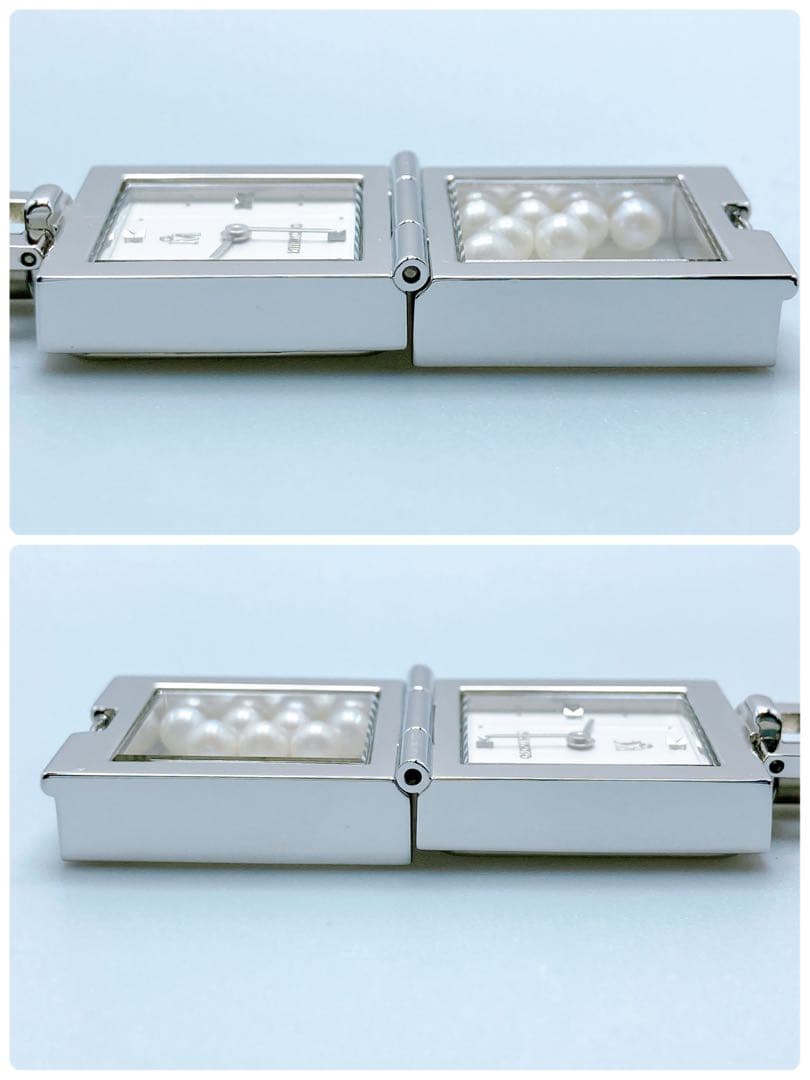 486 ミキモト　7P パール　ペンダントウォッチ　ネックレス　時計