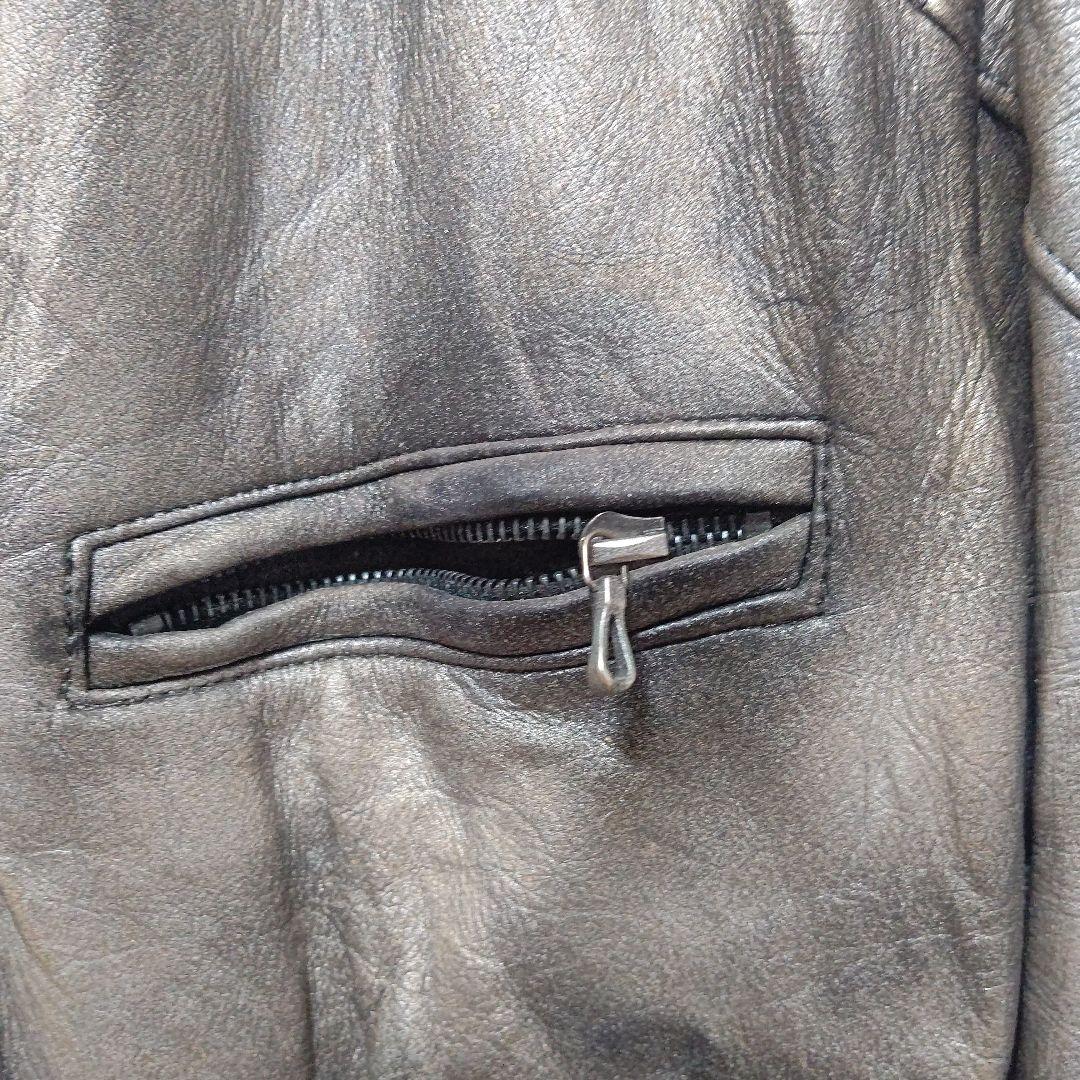 レザー　シングル　ライダース