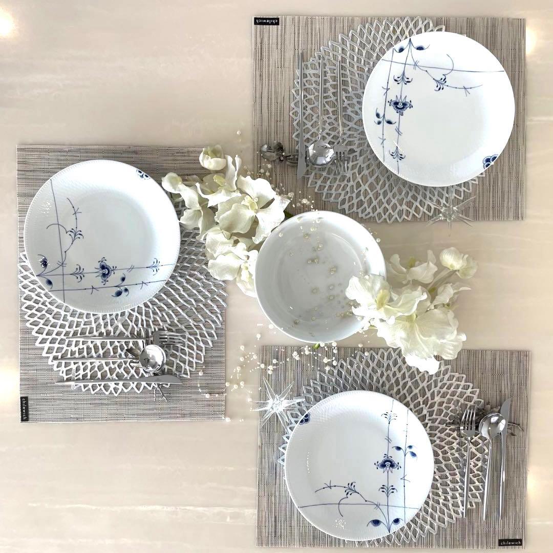 ロイヤルコペンハーゲン ブルーパルメッテ プレート ボウル 4点セット