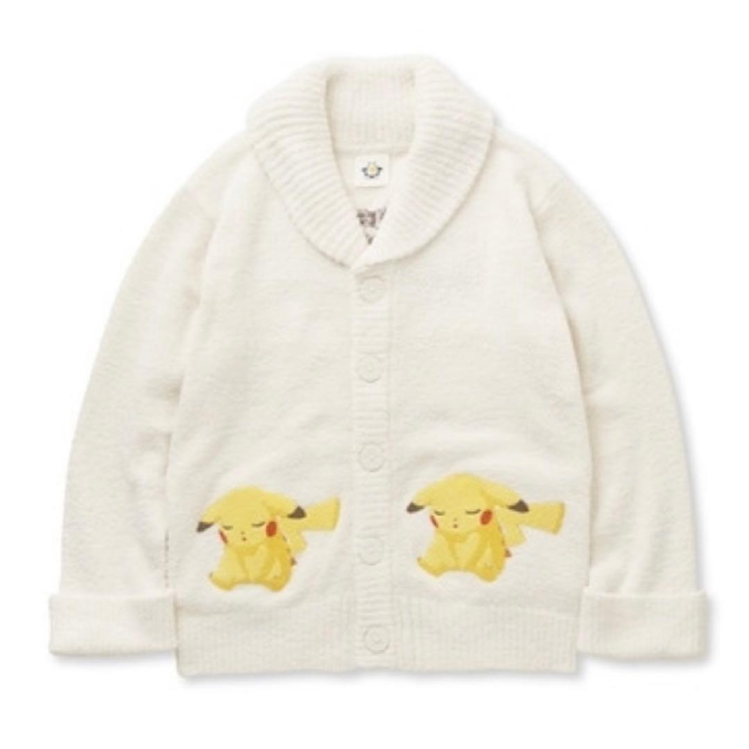 【新品】ジェラートピケ　ピカチュウ　カーディガン　M-L
