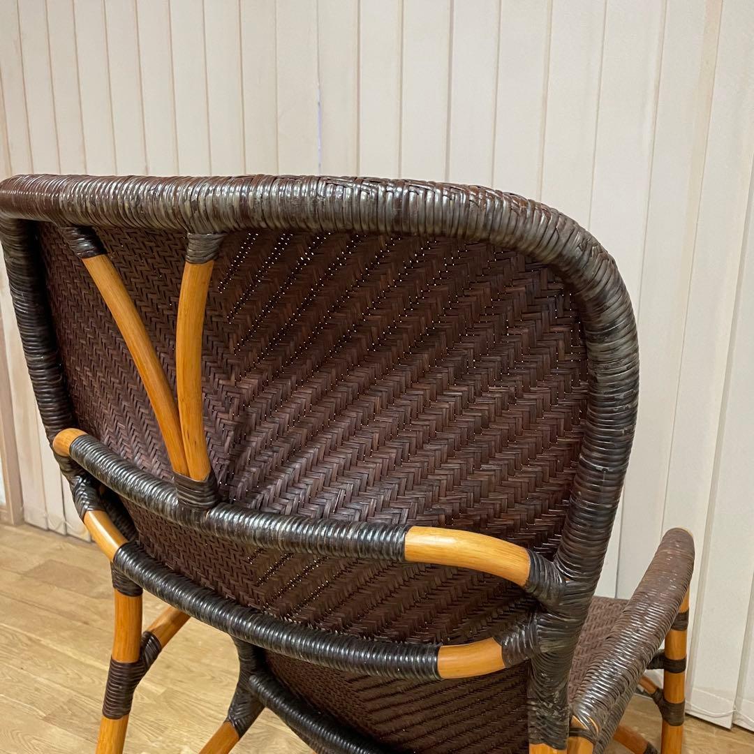 【希少】ヤマカワラタン　レストチェア　アームチェア　ラウンジチェア　オットマン