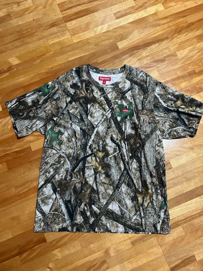 supreme small box logo tee camo リアルツリー
