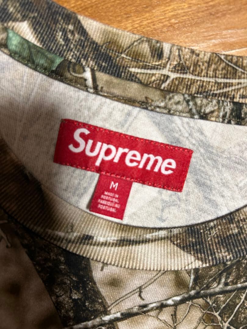 supreme small box logo tee camo リアルツリー