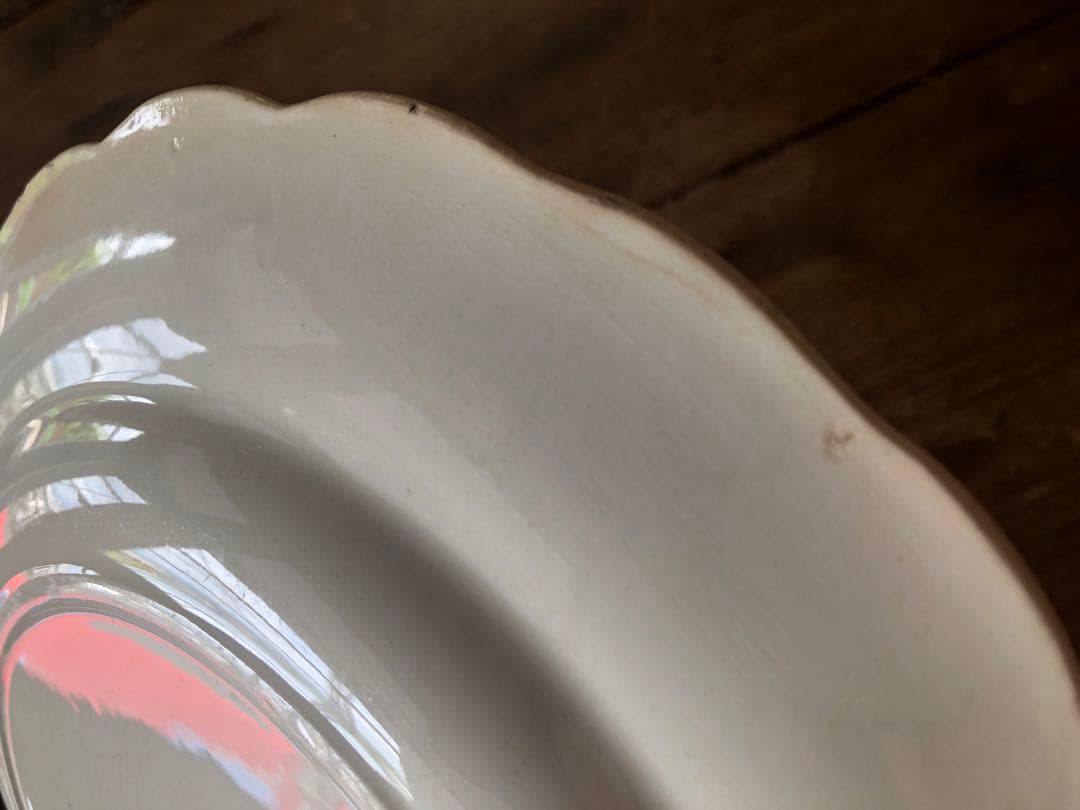 フランス/ショワジー・ル・ロワ/パヴォディナー平皿「E」