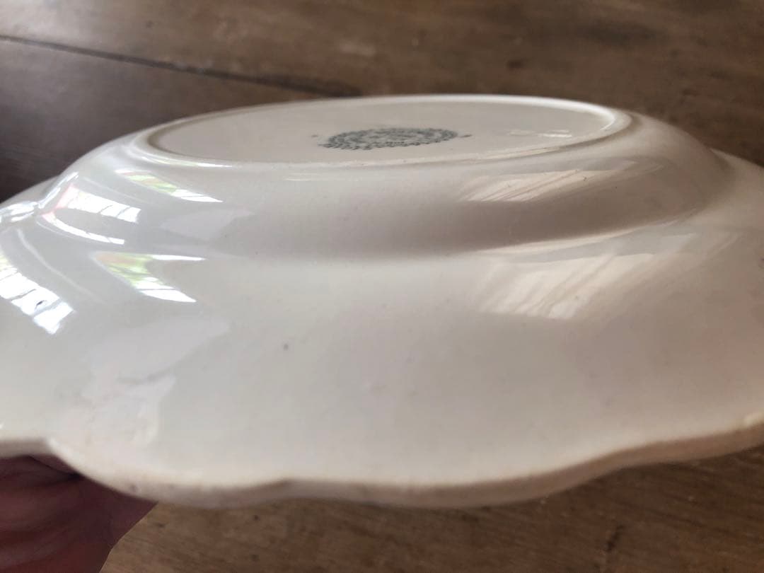 フランス/ショワジー・ル・ロワ/パヴォディナー平皿「E」